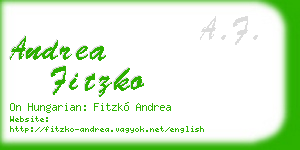 andrea fitzko business card